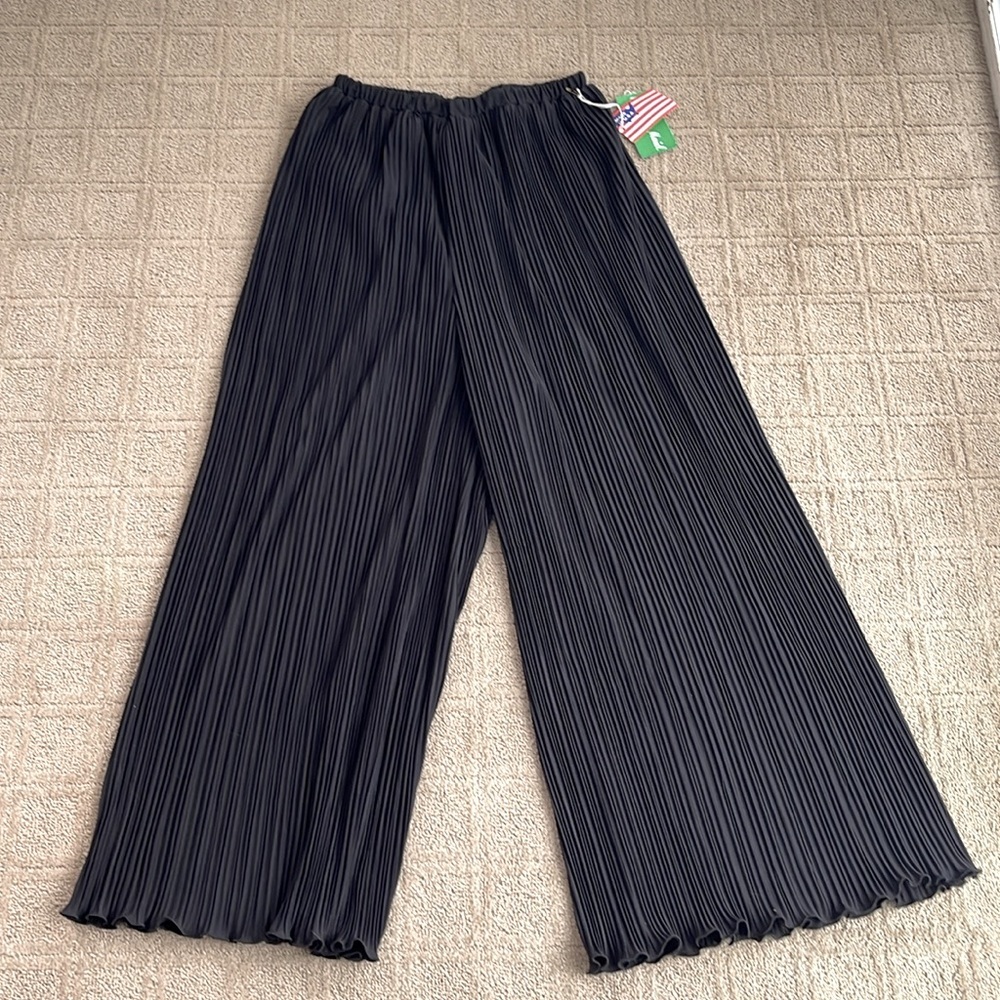 Vintage pleated palazzo pants wide leg made in USA women’s M NWT
